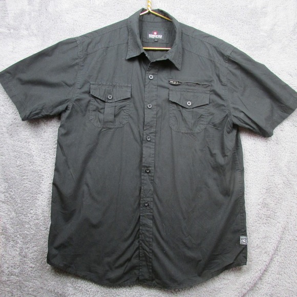 Black Brown 1826 Other - Black Brown 1826 Shirt Mens XL Multicolor Plaid Short Sleeve Button Front Casual